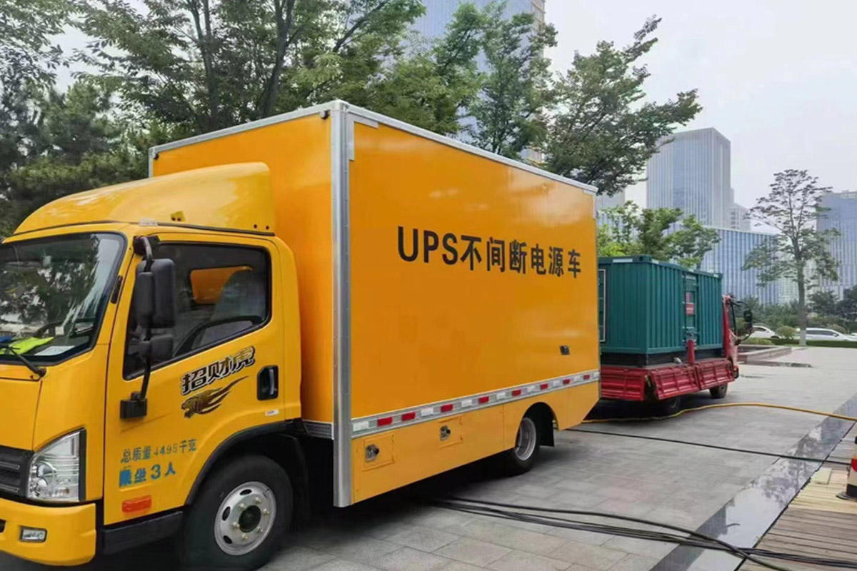 土默特左发电机租赁施工现场