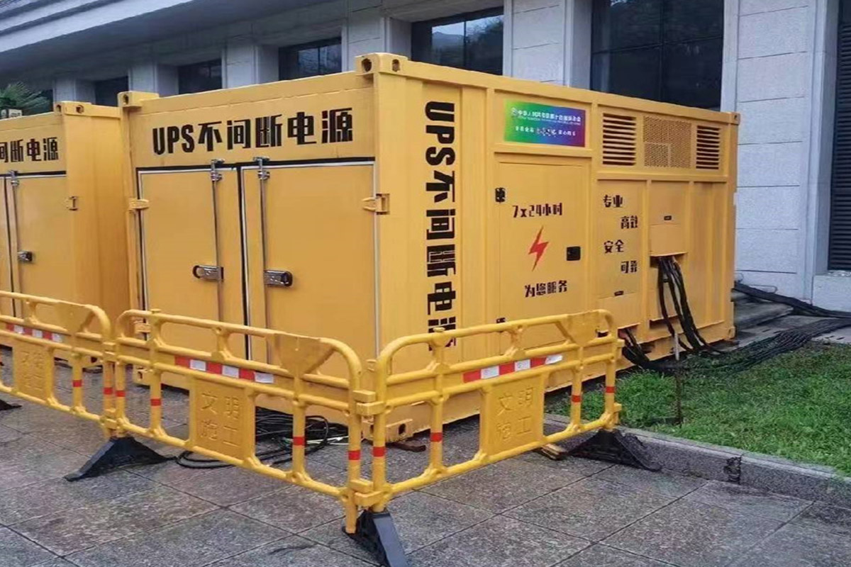 土默特左发电机租赁施工现场