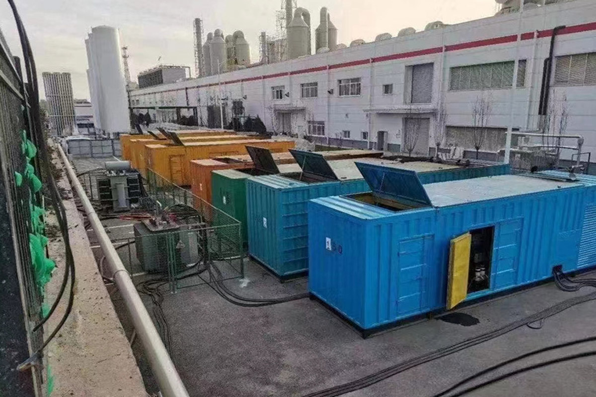 土默特左发电机租赁施工现场